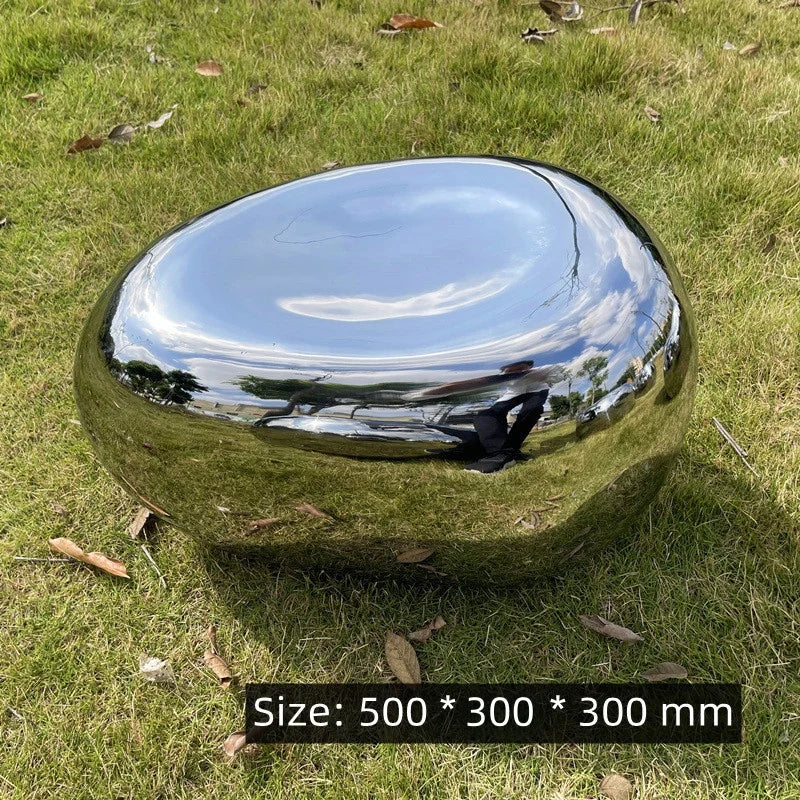 banc moderne argenté brillant extérieur grande taille variante multiple