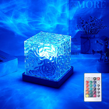 veilleuse led ambiance 16 couleurs télécommande moderne décoration intérieure nuit relaxante