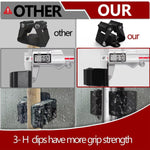 porte balai support mur noir acier inoxydable moderne respectueux environnement vis imperméable stockage articles