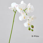 bouquet artificiel orchidées phalaenopsis rose blanc jaune moderne décoration intérieure mariage anniversaire fêtes
