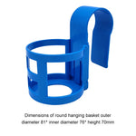 support verres piscine bleu moderne anneau fixation pratique transparent matériaux lisses