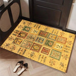 tapis sol moderne rayures concentriques beige gris noir antidérapant résistant