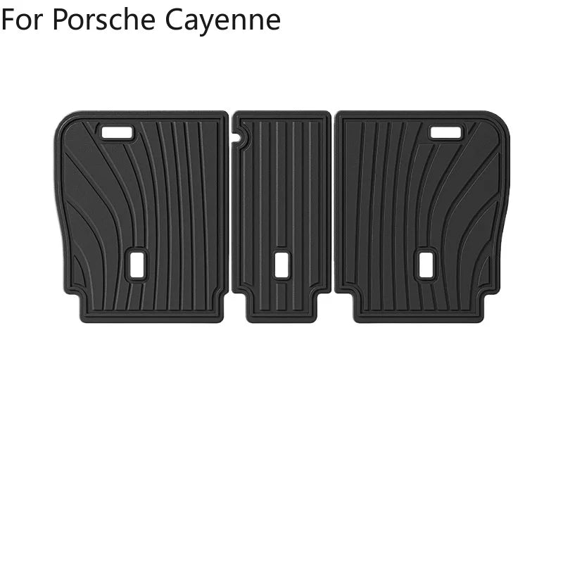 tapis sol coffre rayures horizontales tpe fibre synthétique noir moderne porsche cayenne