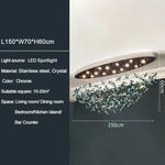 Suspension lumineuse moderne transparente fleurs papillon vert chambre salon restaurant
