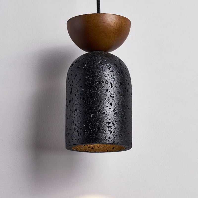 Détail de la lampe suspendue en pendentif avec cordon
