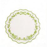 serviette table classique guirlande feuilles ruban blanc bleu orange rouge violet doré respectueux environnement