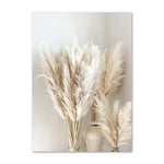 affiches art minimaliste paysages marins plumes feuilles beige blanc gris bleu clair toile opaques