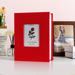 album photo tissu texturé noir gris rouge rose beige vert bleu decoratif floral 22cm