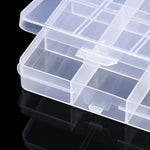 boîtes rangement transparentes 10 15 24 28 grilles clips modernes bijoux bricolage affichage storage
