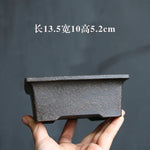 petit pot fleurs argile gris beige chinois artisanal maison