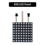 matrice led 8x8 16x16 8x32 multicolore ws2812 rgb flexible moderne grille points lumineux