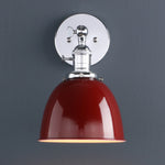 lampe murale industrielle blanc noir rouge vert twist switch mat opacité 17cm 21cm