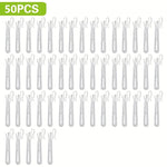 crochets rideau blancs modernes ajustables plastique 50pcs opaques tissage texture chambre bain porte