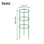 Support plante vert rond lisse moderne connecteurs plantes grimpantes 12pcs