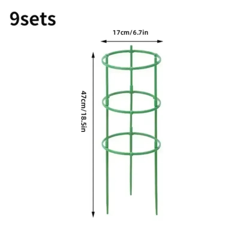 Support plante vert rond lisse moderne connecteurs plantes grimpantes 12pcs