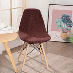 housse chaise moderne feuilles vert élastique antidérapante coussin polyester durable chambre restaurant mariage banquet