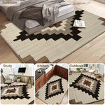 tapis sol moderne motif géométrique patchwork ethnique salon chambre maison facile entretien