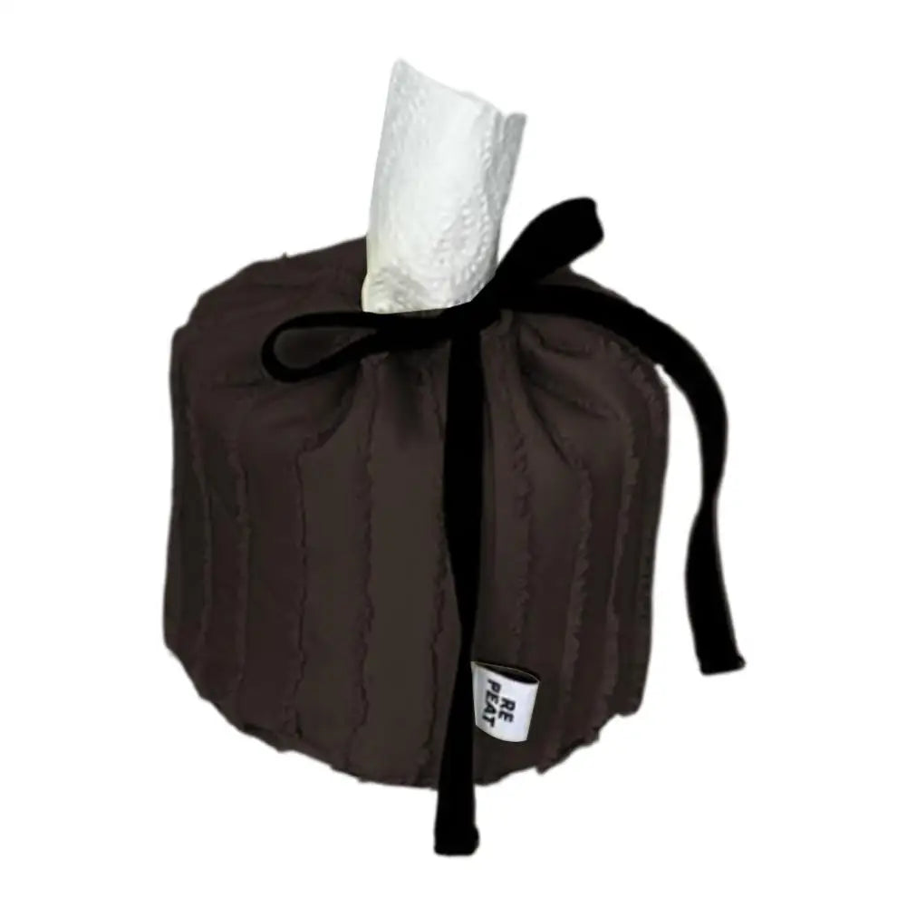 Sac mouchoirs soie rayures franges moderne noir beige clair foncé mouchoirs blancs