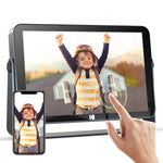 Cadre photo numérique WiFi 10.1 pouces écran tactile gris