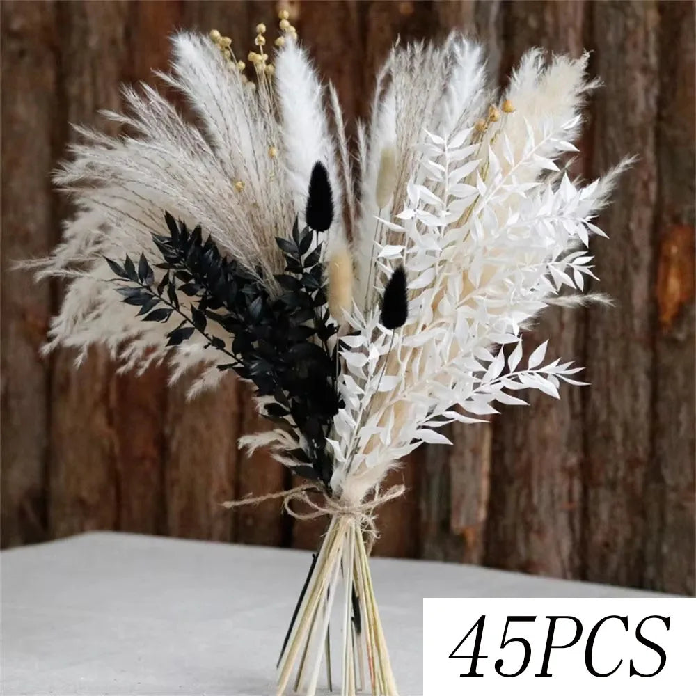 bouquet fleurs séchées naturelles décoration maison rustique bohème anniversaire mariage