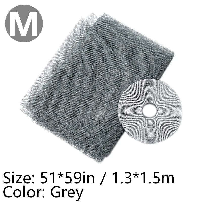 filet anti moustiques noir maille fine velcro extérieur maison camping voyage moderne