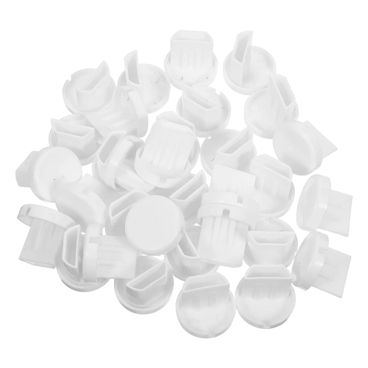 clips rideau blancs ronds lisses adhésifs modernes rideaux sans fil store enrouleur 20mm