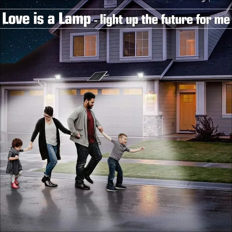 lampe solaire extérieure moderne panneau solaire 500w ip67 led noir blanc bleu