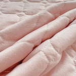 housse couette coton rose dentelle fleurs romantique blancs deux taies oreillers drap lit volants