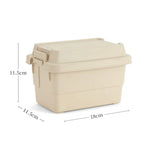 boîte rangement vert olive pratique poignées couvercle robuste autoportante matériau plastique réutilisable