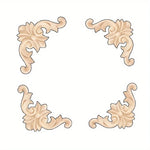 décoration murale bois sculpté fleurons volutes meuble bar armoire vitrée commode classique ornemental