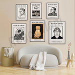 Un ensemble d'affiches artistiques représentant des œuvres de Julie de Graag, une artiste néerlandaise connue pour ses illustrations de nature et de portraits.