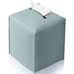 boîte mouchoirs simili cuir moderne blanc noir marron gris bleu rose