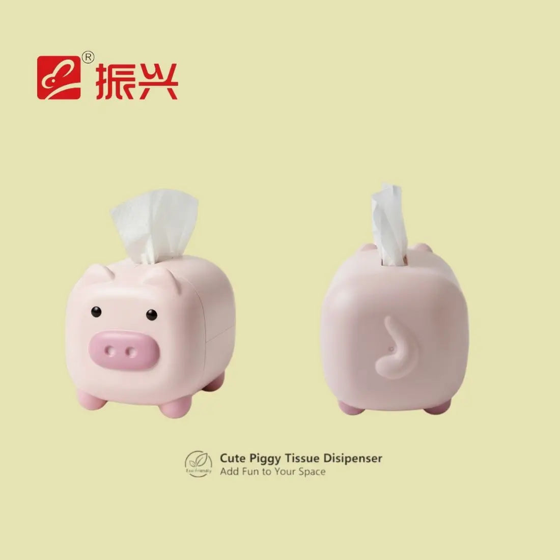 distributeur serviettes cochon mignon rose clair cartoon serviettes inclusion plastique