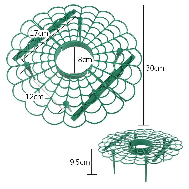support fraise vert foncé grille pratique robuste balcon jardin anti salissure 20cm 25cm