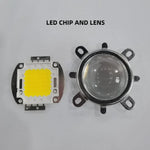 lentilles led blanc jaune chip carré moderne 20w 30w 50w 100w 32v 4500k 3500k