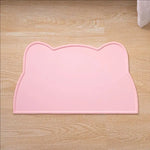 tapis alimentation animaux silicone antidérapant facile nettoyer résistant saleté protège fuite bord relevé moderne