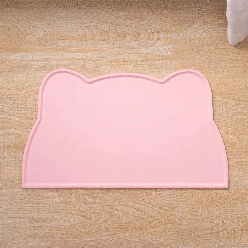 tapis alimentation animaux silicone antidérapant facile nettoyer résistant saleté protège fuite bord relevé moderne