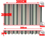 bannière d'étendage rayée moderne imperméable protection balcon jardin bleu marine rouge vert