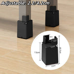 pieds meubles marron noir vis plastique moderne fixation antidérapants rechargeables