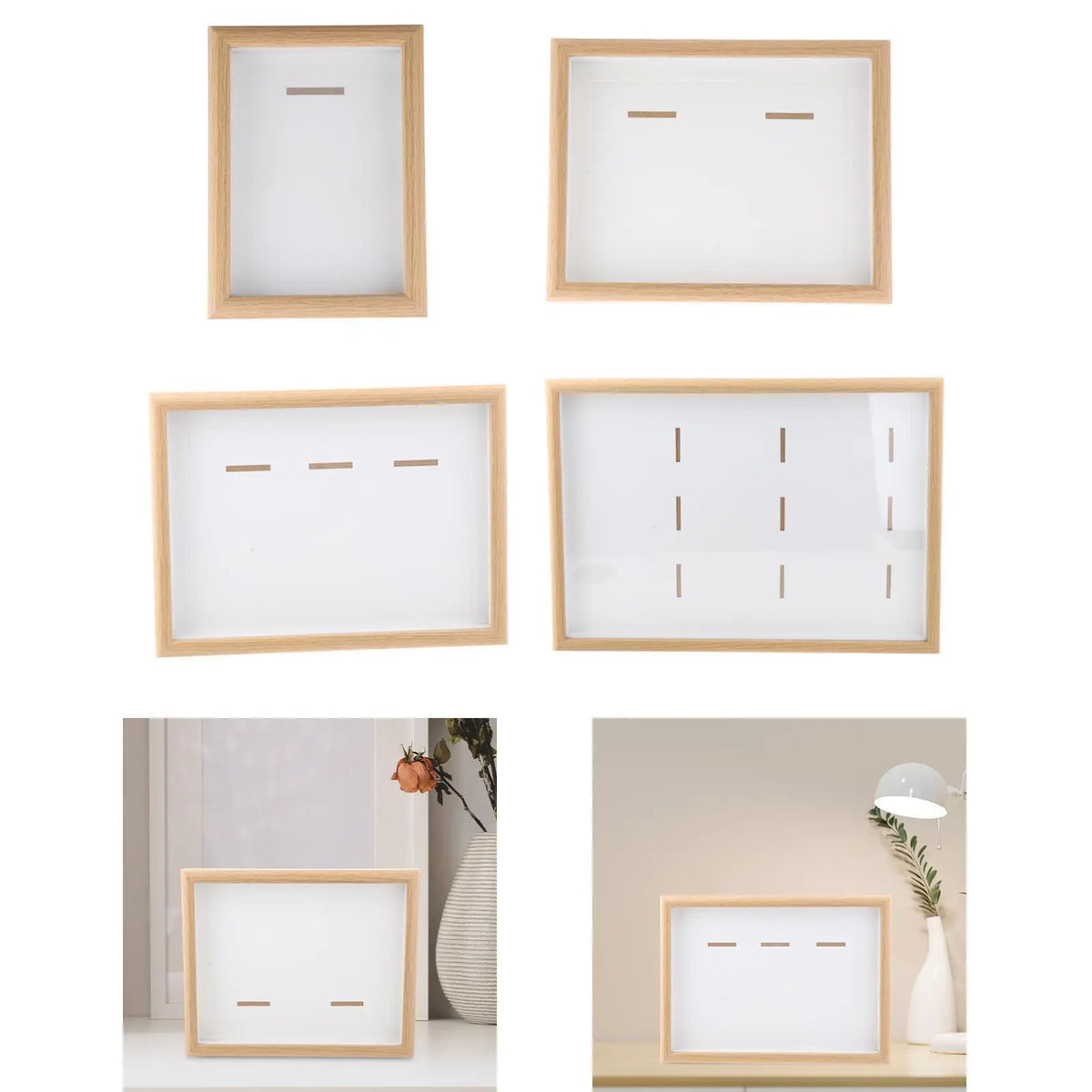 cadre photo bois moderne médailles récompenses sportives décoration triathlon natation football blanc