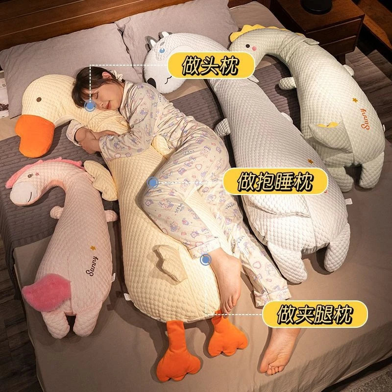 coussin long forme animale motif mignon lit enfant chambre mousse mémoire forme textile doux