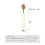 applique murale moderne minimaliste noir globes blancs nordique decoration chambre salon minimaliste