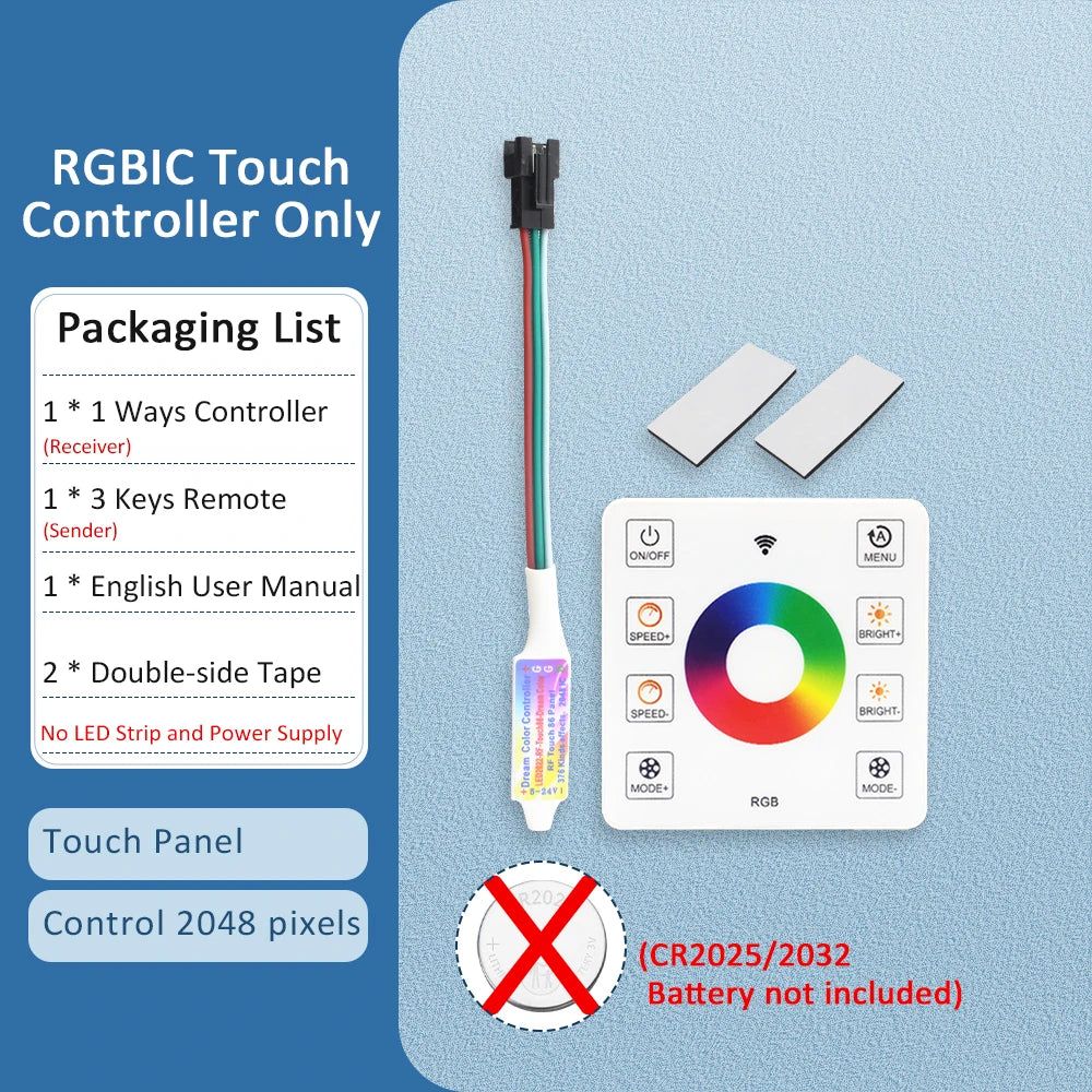 ruban led cob rgbic 24v multicolore 480 diodes 50000h moderne adhésif télécommande
