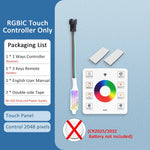 ruban led cob rgbic 24v multicolore 480 diodes 50000h moderne adhésif télécommande