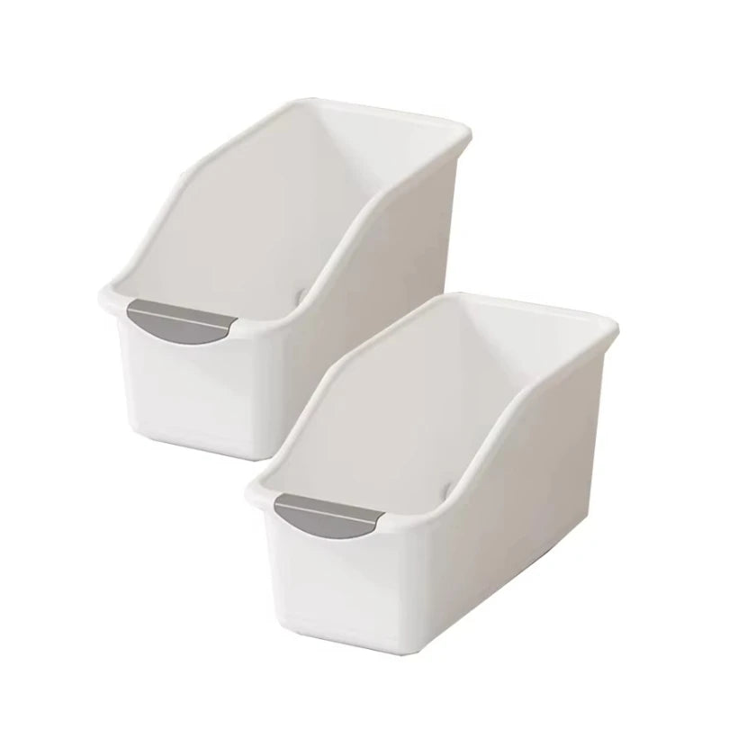 boîtes rangement cuisine épices condiments plastique pp modernes pratiques beige orange gris poignées couvercles