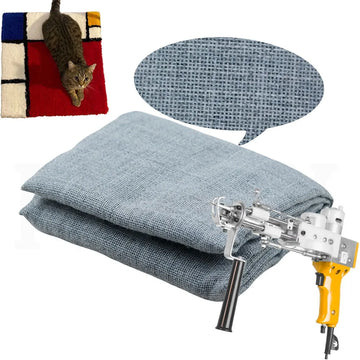 tapis gris moderne minimaliste texture tissée motif géométrique fixation bricolage