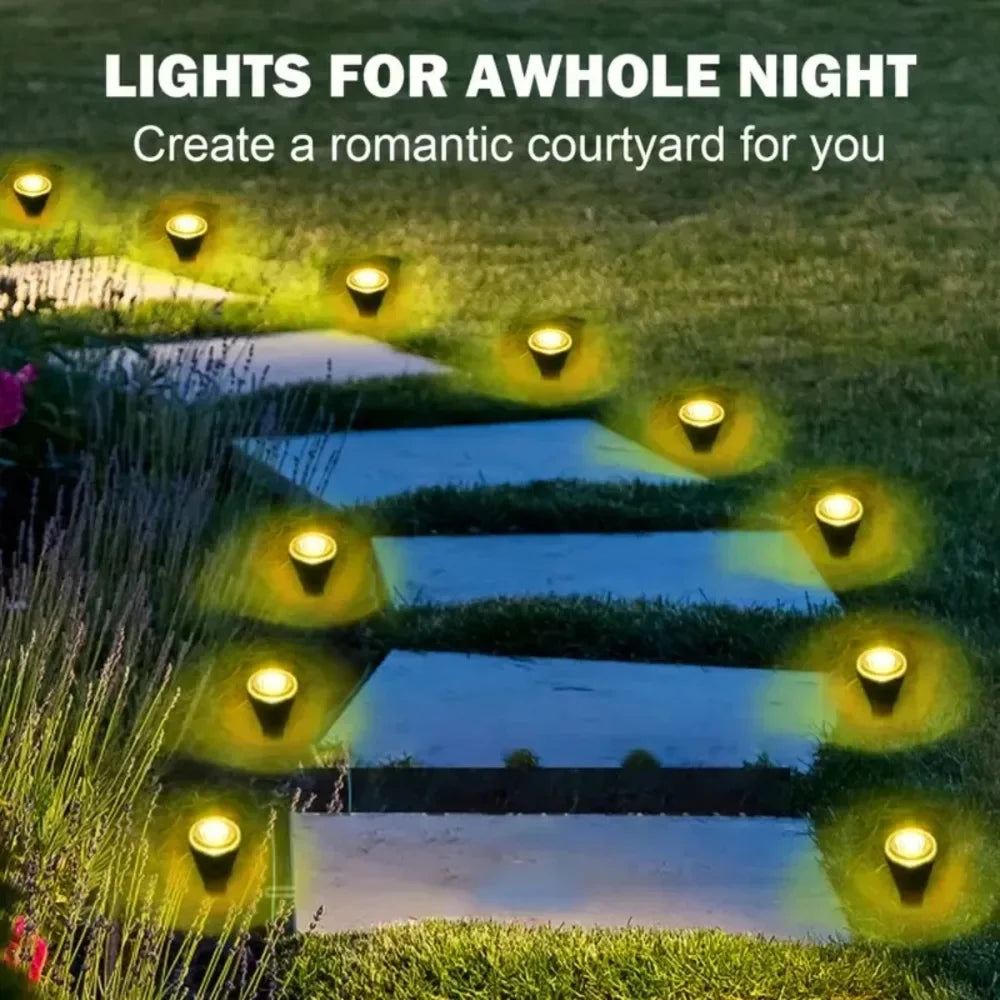 spots solaires led noirs modernes commande tactile ip68 protection abs matériaux