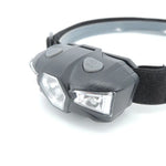 lampe frontale noire led ceinture ajustable moderne camping randonnée puissante