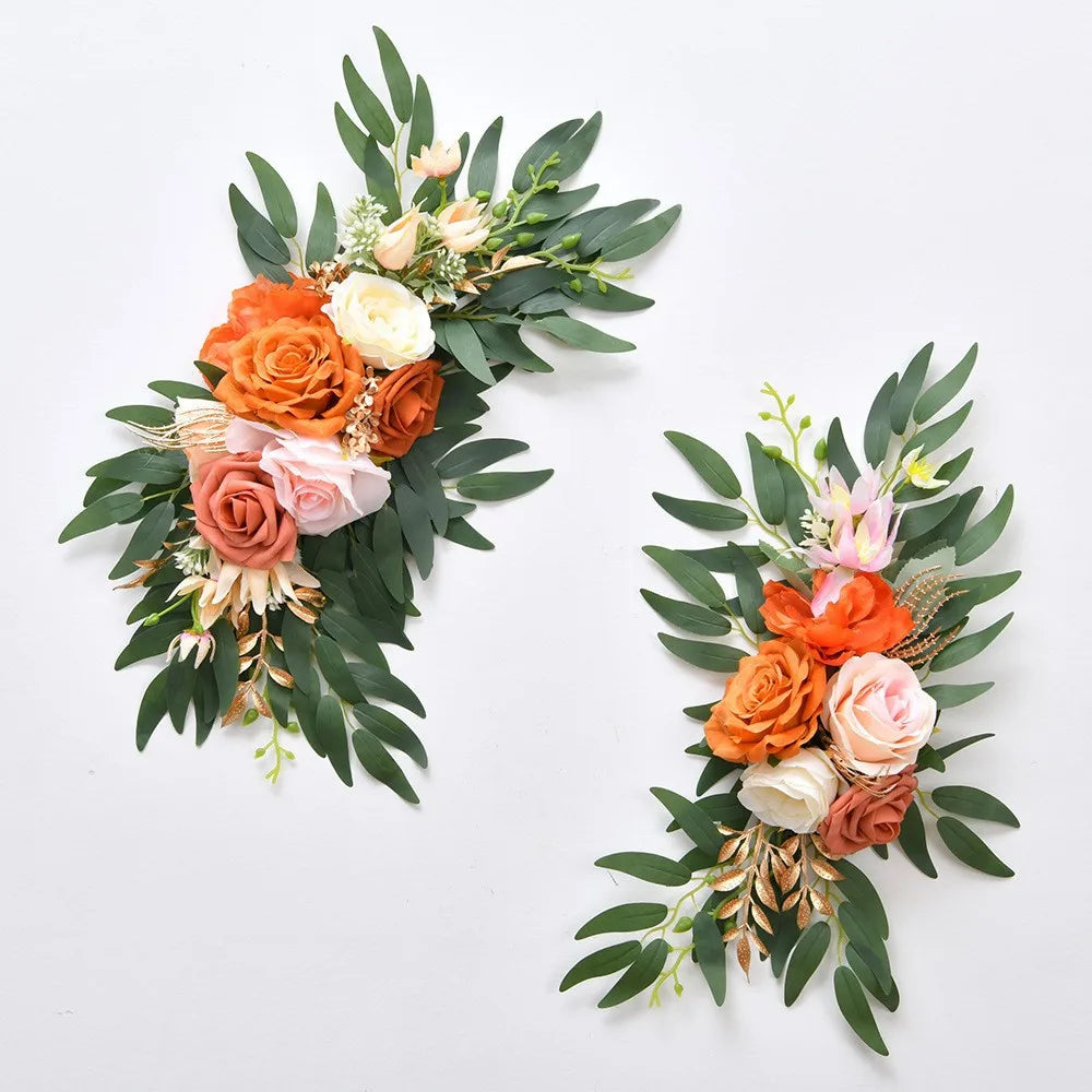 décorations florales mariage fleurs roses eucalyptus vert blanc anniversaire baby shower