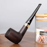 pipe bois anneau doré accessoires écraseur cure pipe tamis allume feu bocal feuilles boîte